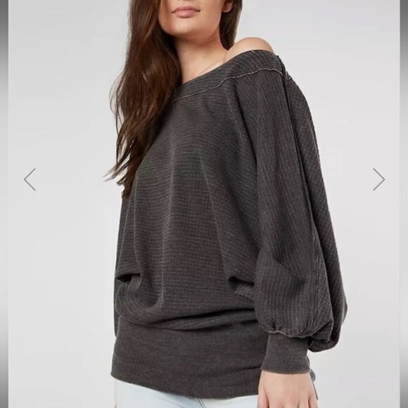 Free People Willow Washed‎ Thermal Top XS - Picture 1 of 6